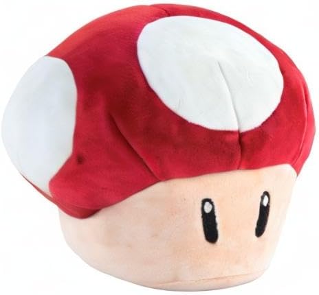 Club Mocchi Mocchi- Super Mario Red Mushroom Collectible Plush - 6 Inch